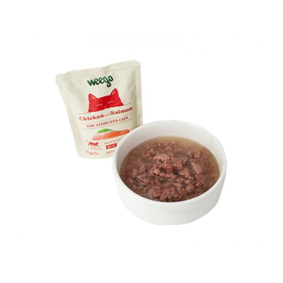 ALIMENTO HMIDO PARA GATO ESTERILIZADO SALMO 85 G