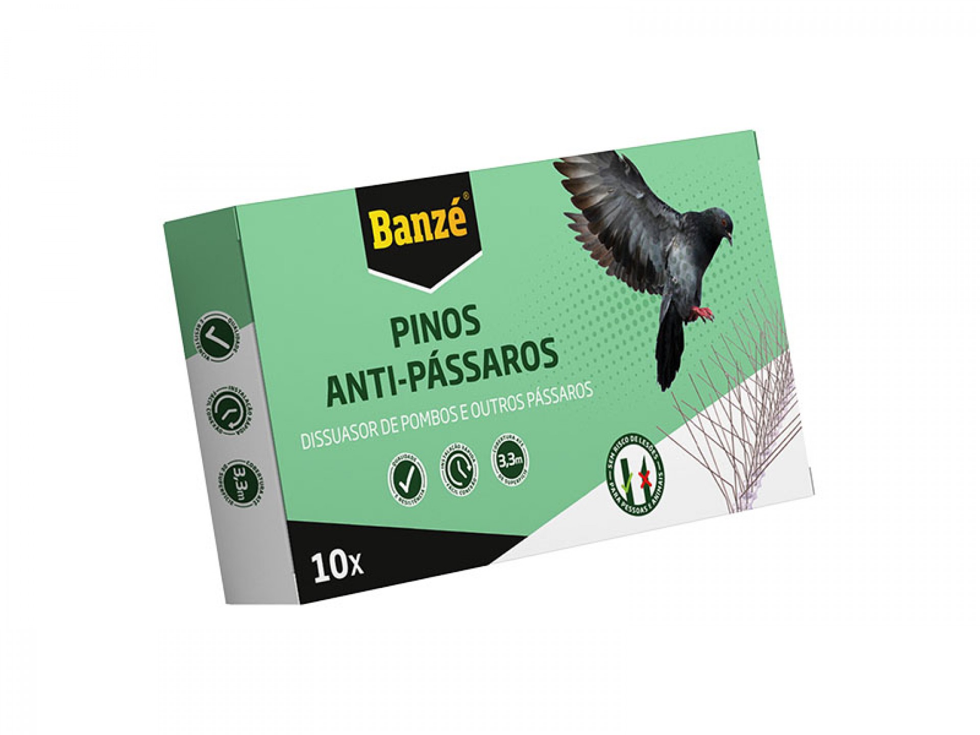 Pinos Anti Passaros 3,2 M BANZÉ