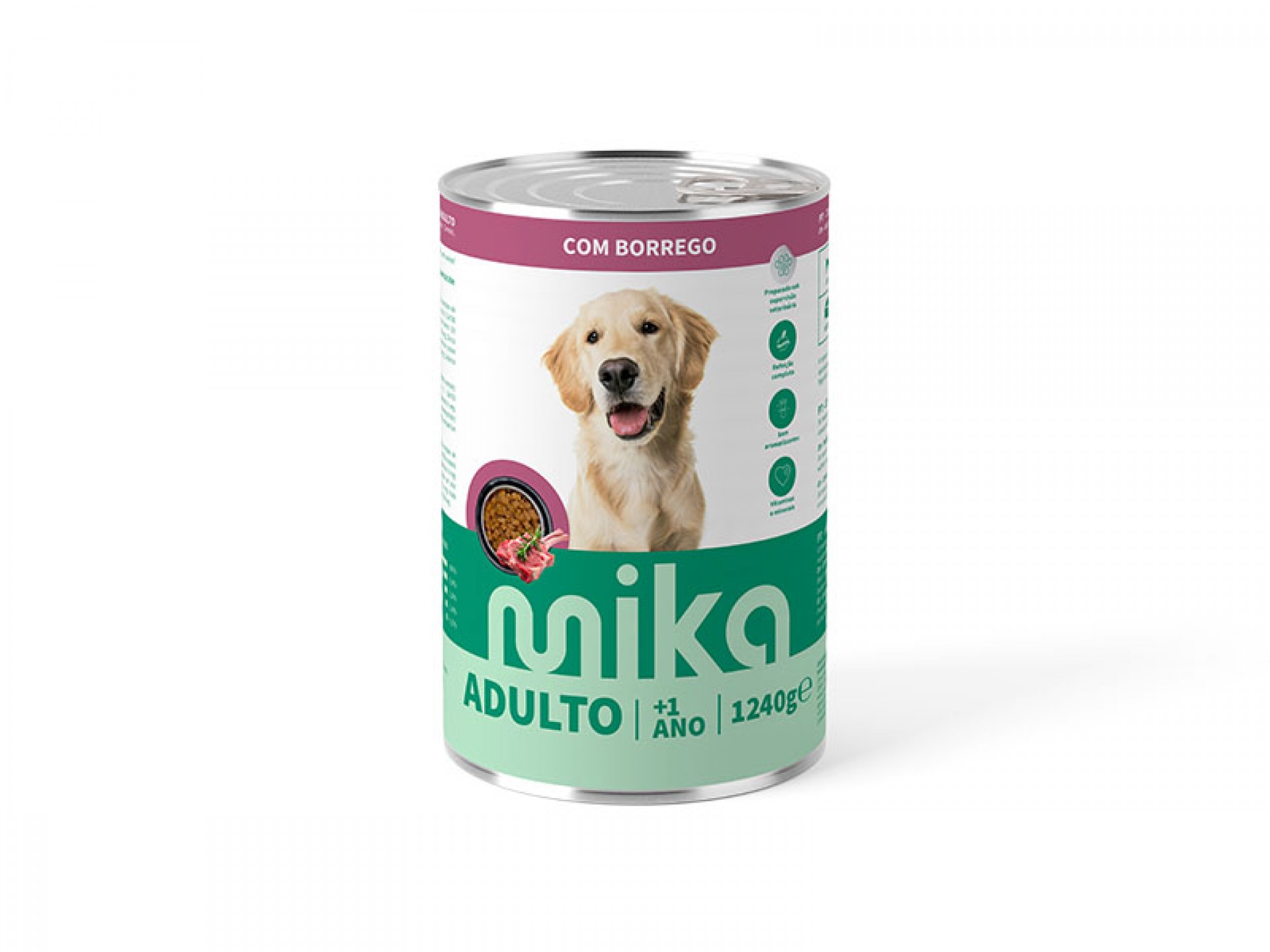 ALIMENTO HÚMIDO PARA CÃO BORREGO MOLHO 1240 G