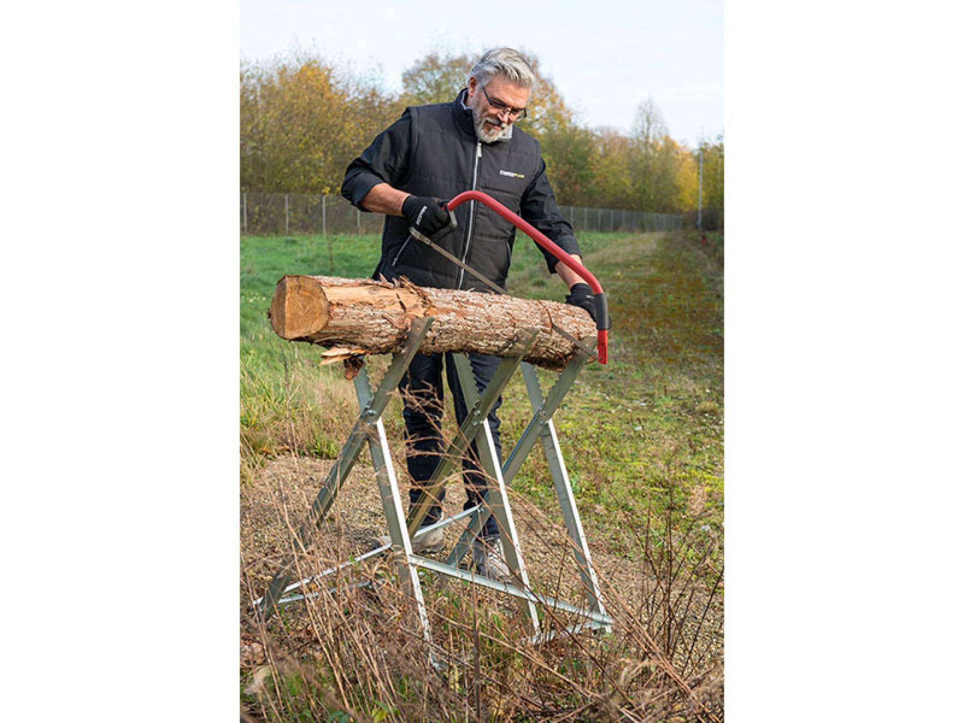 Cavalete Para Serrar Troncos POWERPLUS