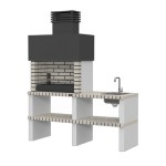 Churrasqueira Troia + Bancada + Lava Lou�a + Torne