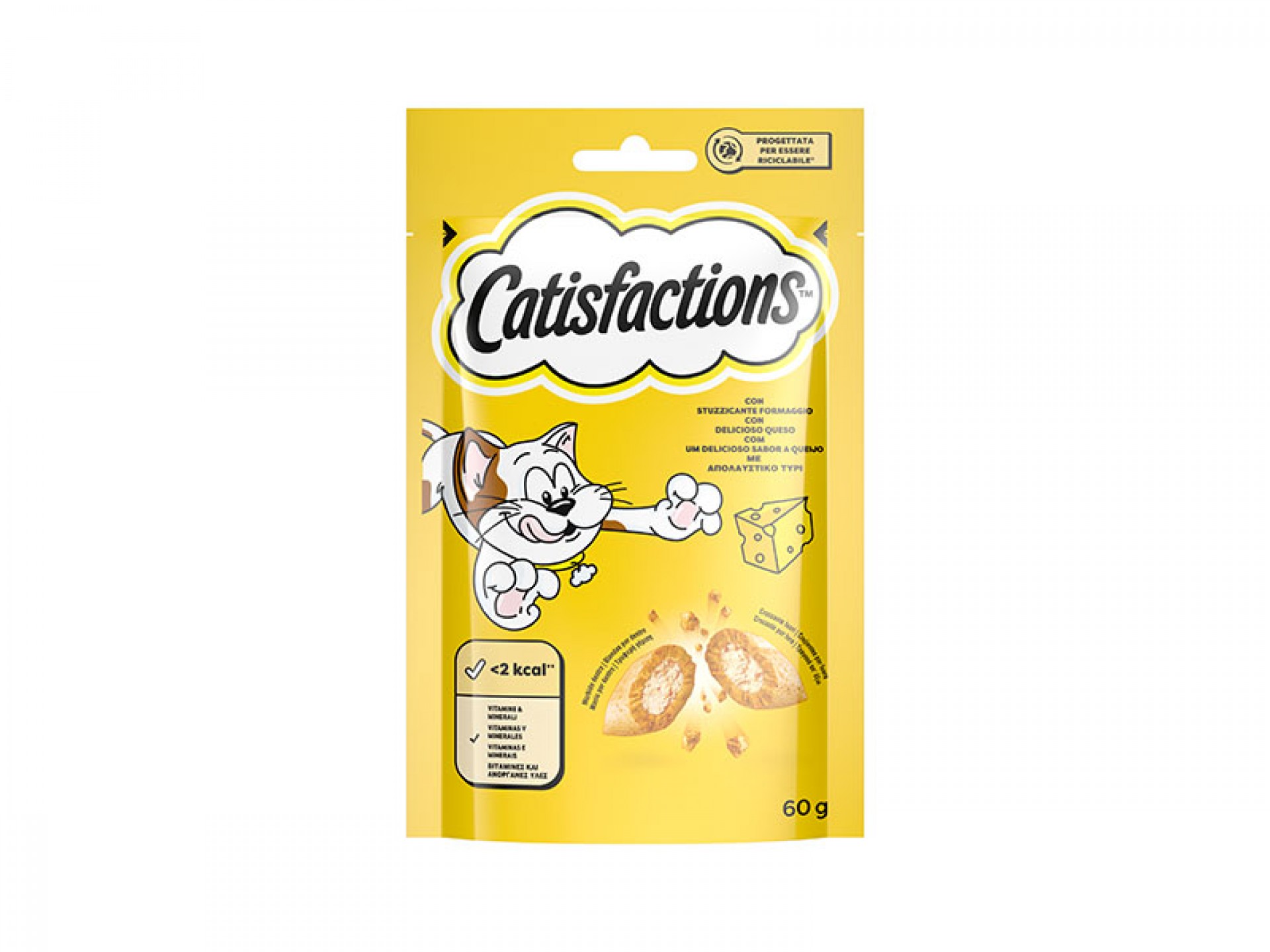 Snack Para Gato Queijo 60 G CATISFACTION