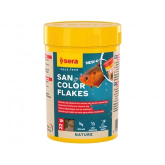 Alimento Peixes �gua Quente San Color Flocos 100 M