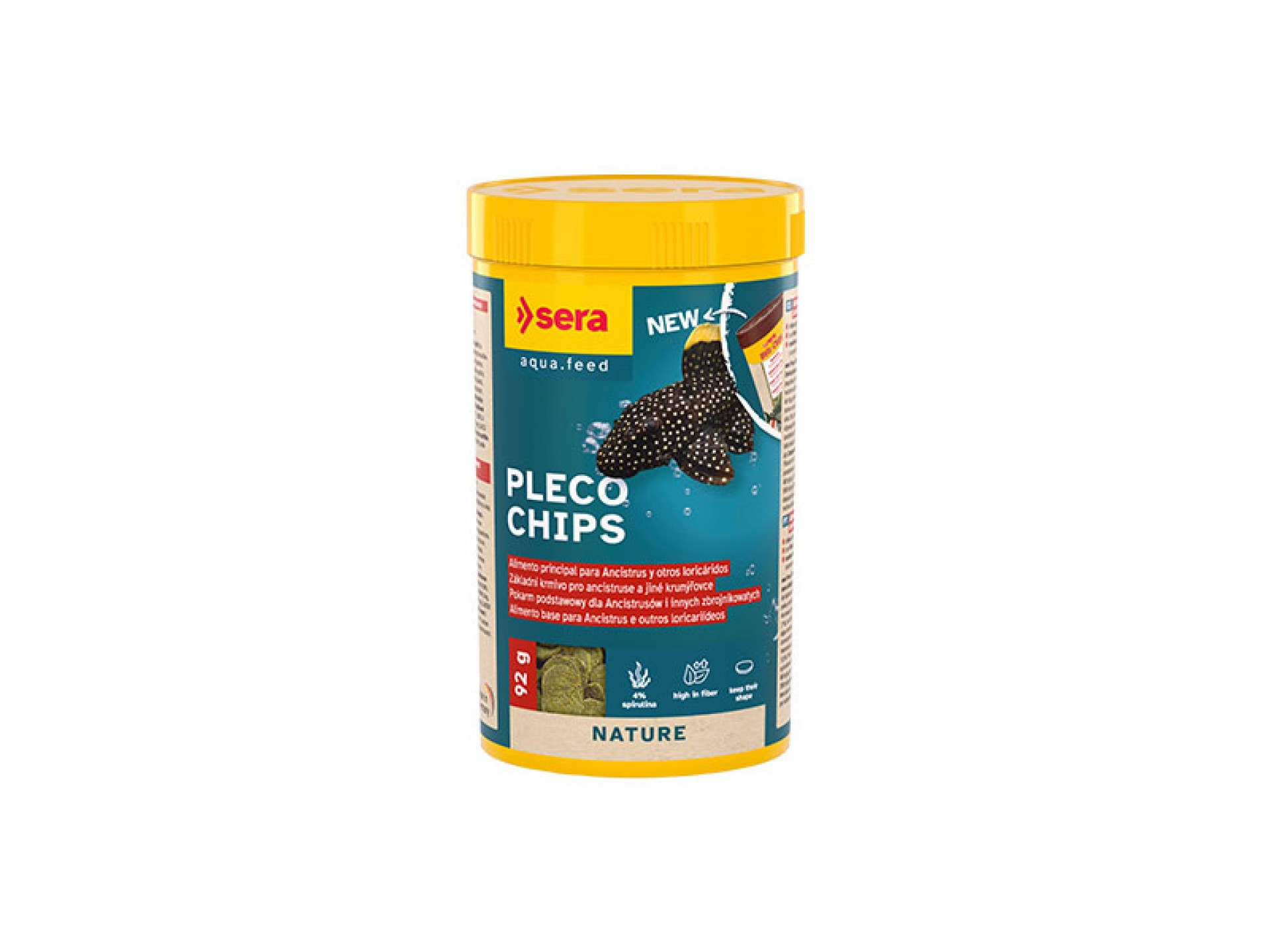 Alimento Para Peixe Fundo Pleco Chips 250 ML SERA
