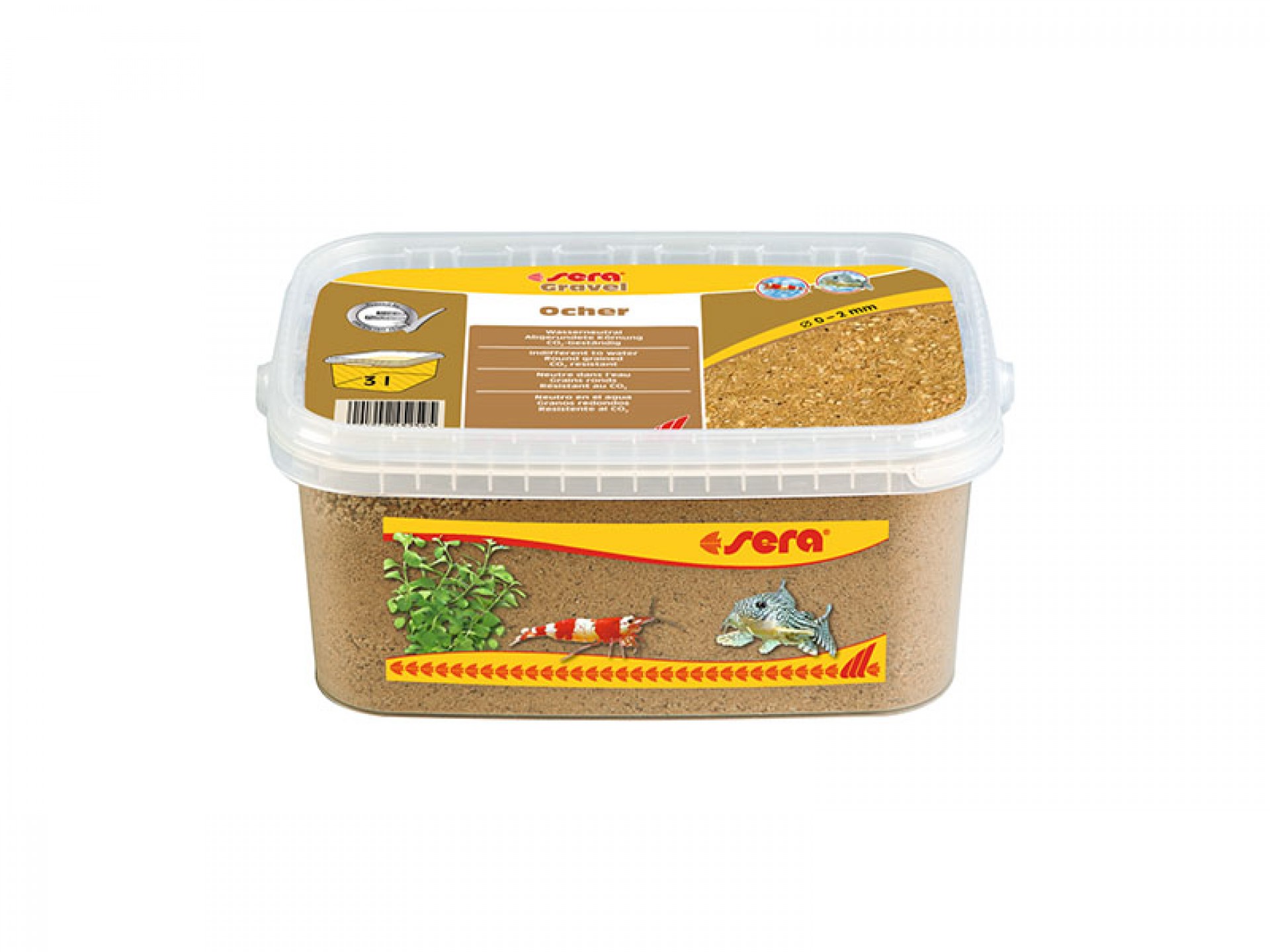 Areão Aquário Ocher 0-3 MM 3 L SERA