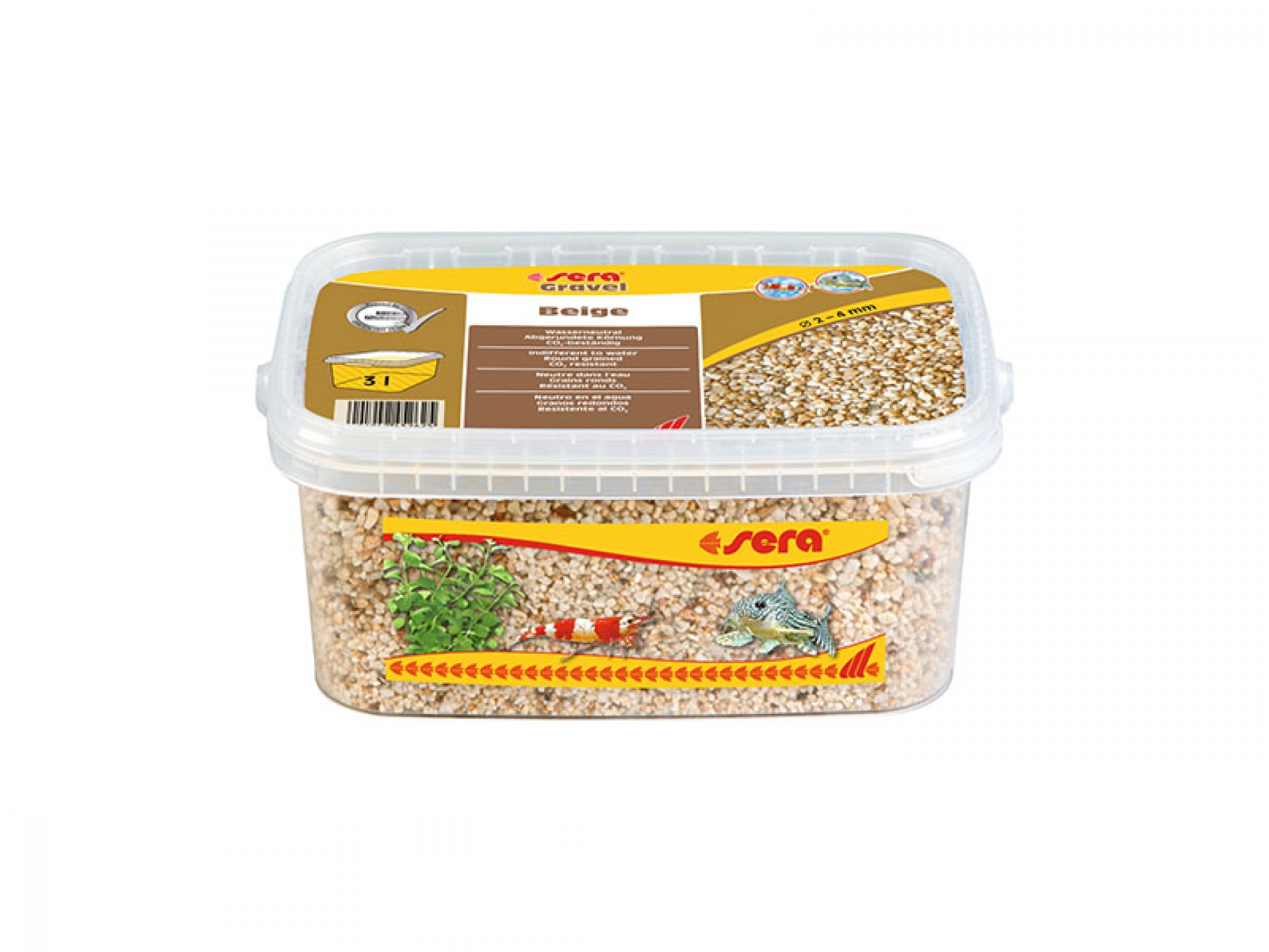 Areão Aquário Beige 2-4 MM 3 L SERA