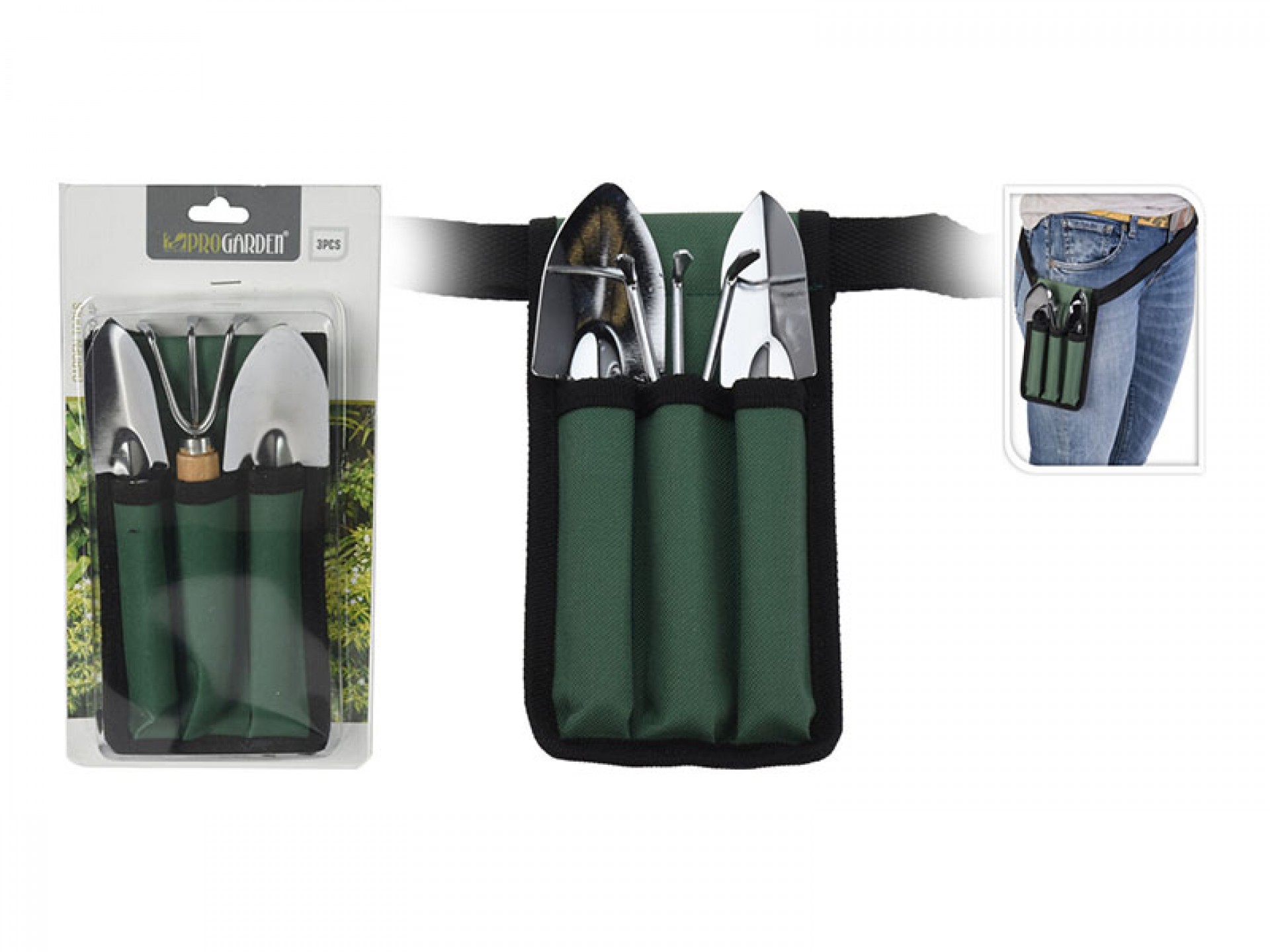 Conjunto 3 Mini Ferramentas Jardim PROGARDEN