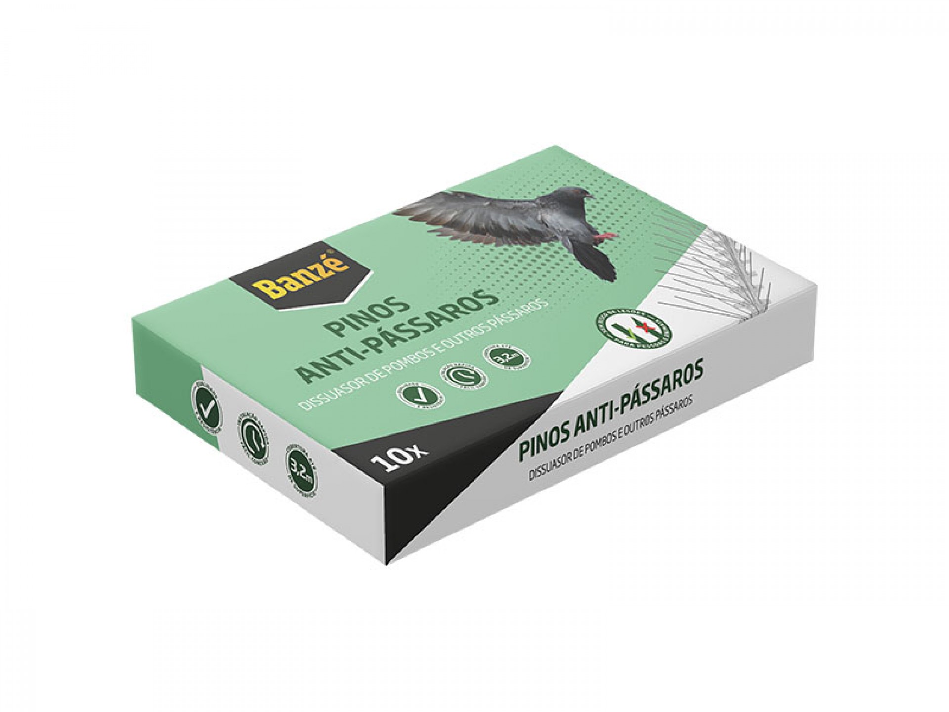 Pinos Anti Passaros 3,2 M BANZÉ