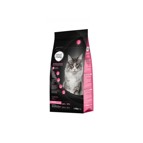 Alimento Seco Gato Esterilizado Salm�o 10 KG PURA SPECIAL