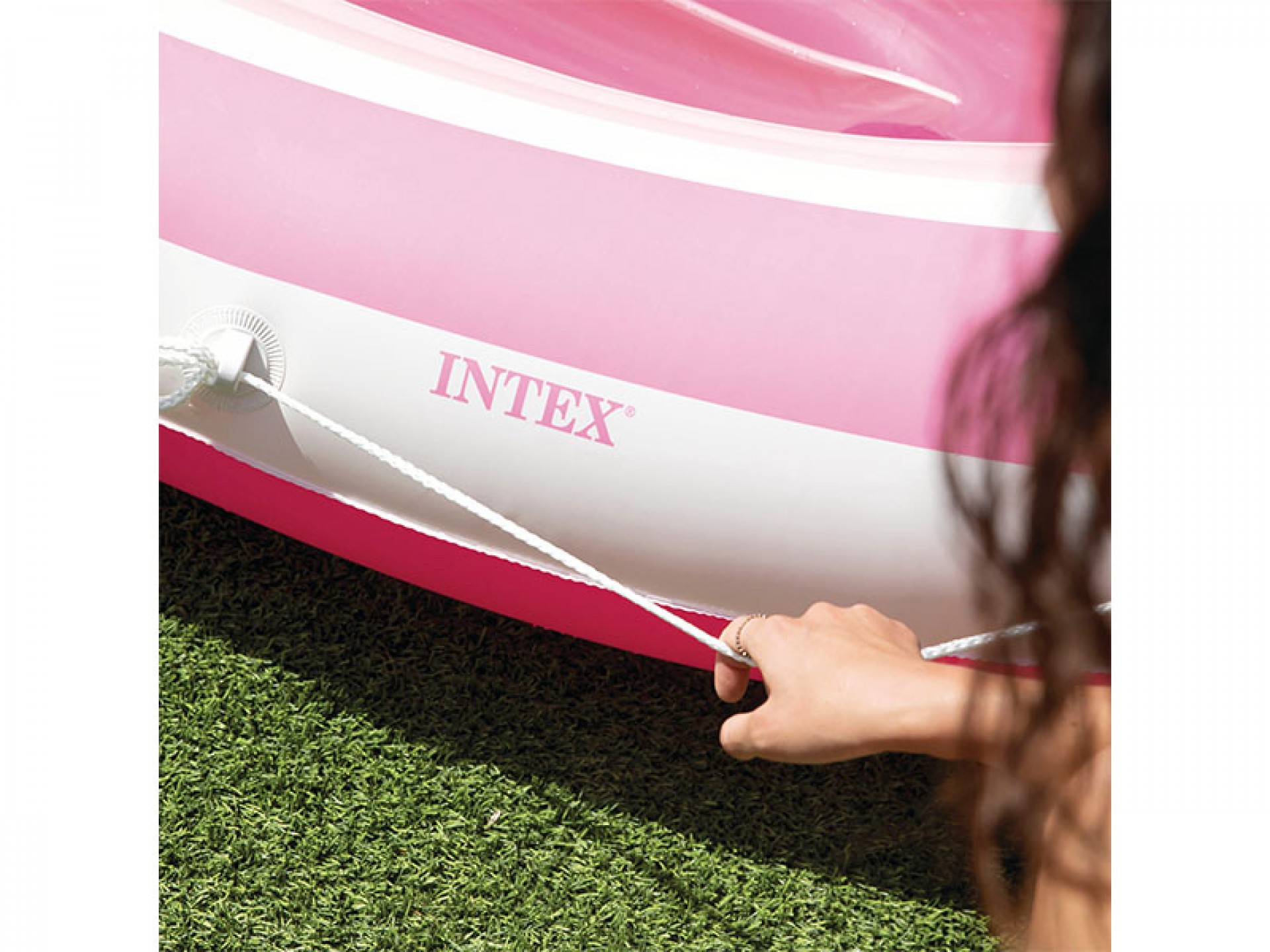 Barco Insuflável Paraíso Rosa 244X119X97CM INTEX