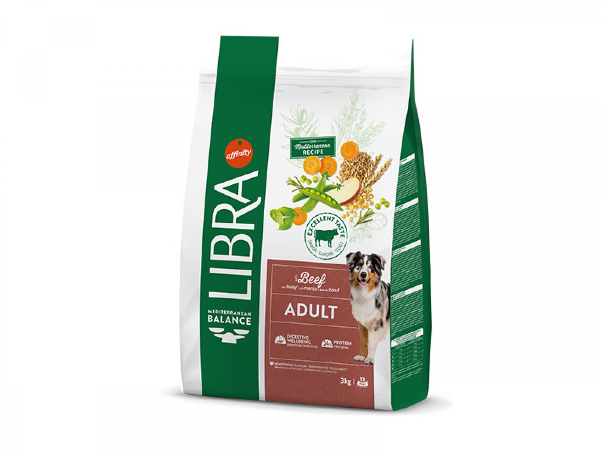 Alimento Seco Para Cão Adulto Vaca 3 KG LIBRA