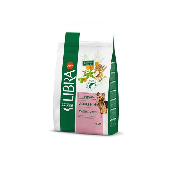 Alimento Seco C�o Adulto Mini Salm�o 8 KG LIBRA