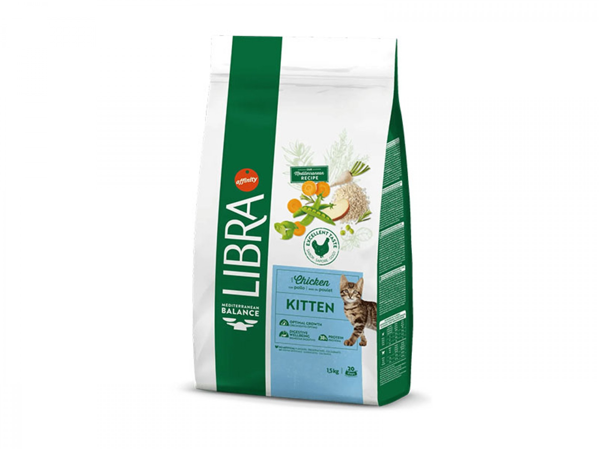 Alimento Seco Para Gatinho Frango 1,5 KG LIBRA