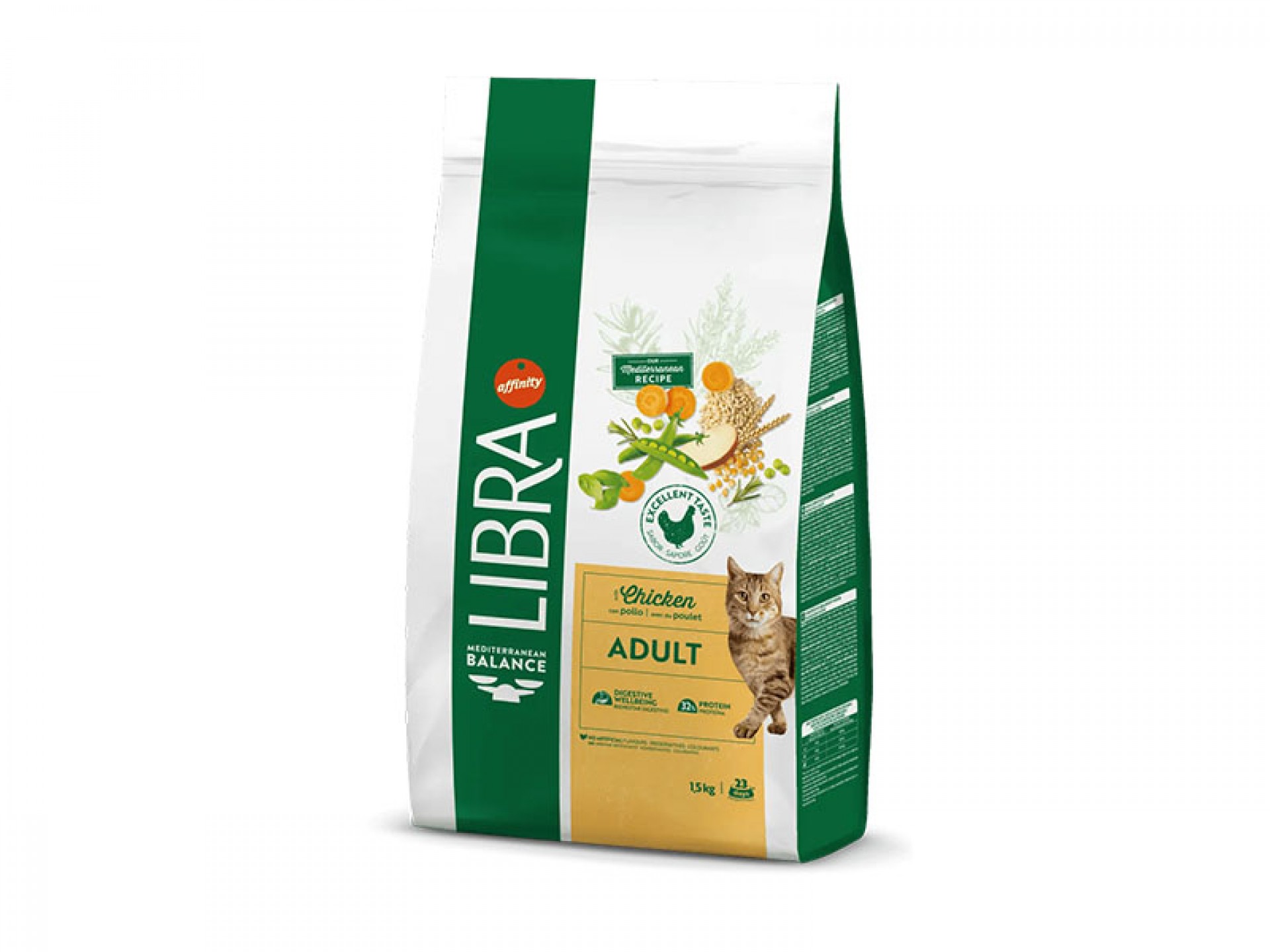 Alimento Seco Para Gato Adulto Frango 1,5 KG LIBRA