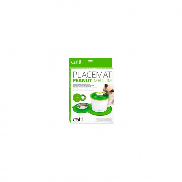 Tapete+Comedouro Para Fonte Flower Verde CATIT