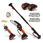 Kit Tesoura + Motoserra + Lanca A Bateria AFKIT ALTUNA Kit Tesoura + Motoserra + Lanca A Bateria AFKIT ALTUNA