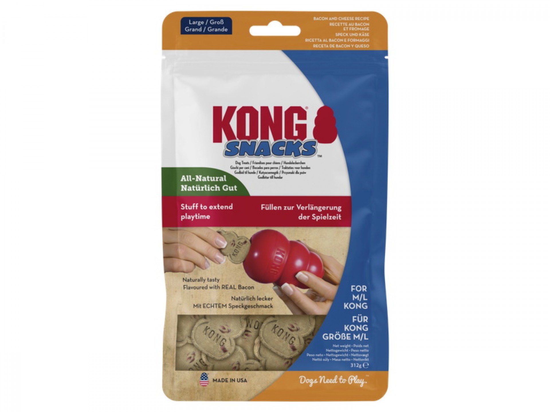 Snacks Para Brinquedo De Cão De Bacon E Queijo S KONG