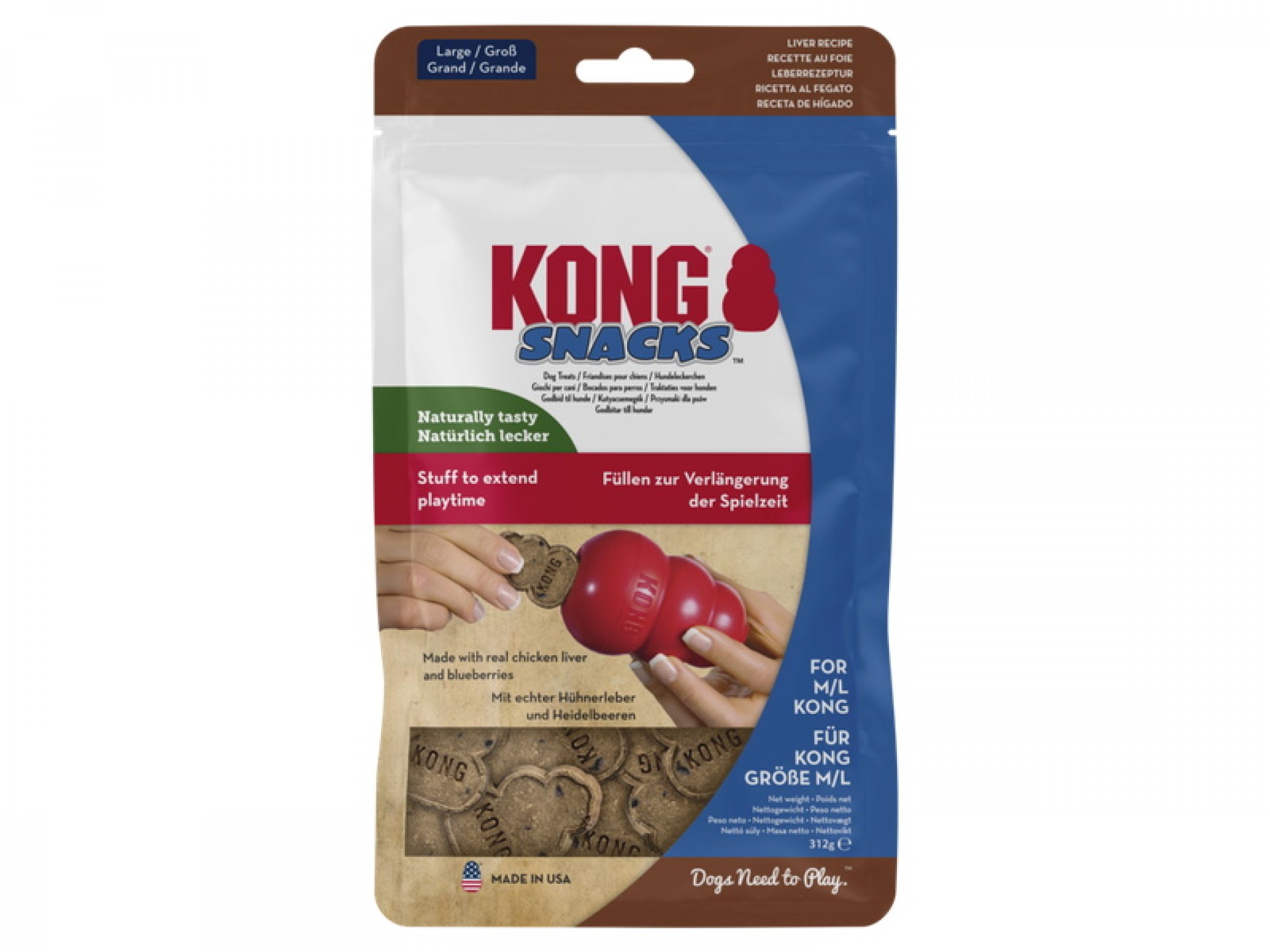 Snacks Para Brinquedo De Cão De Figado Small KONG