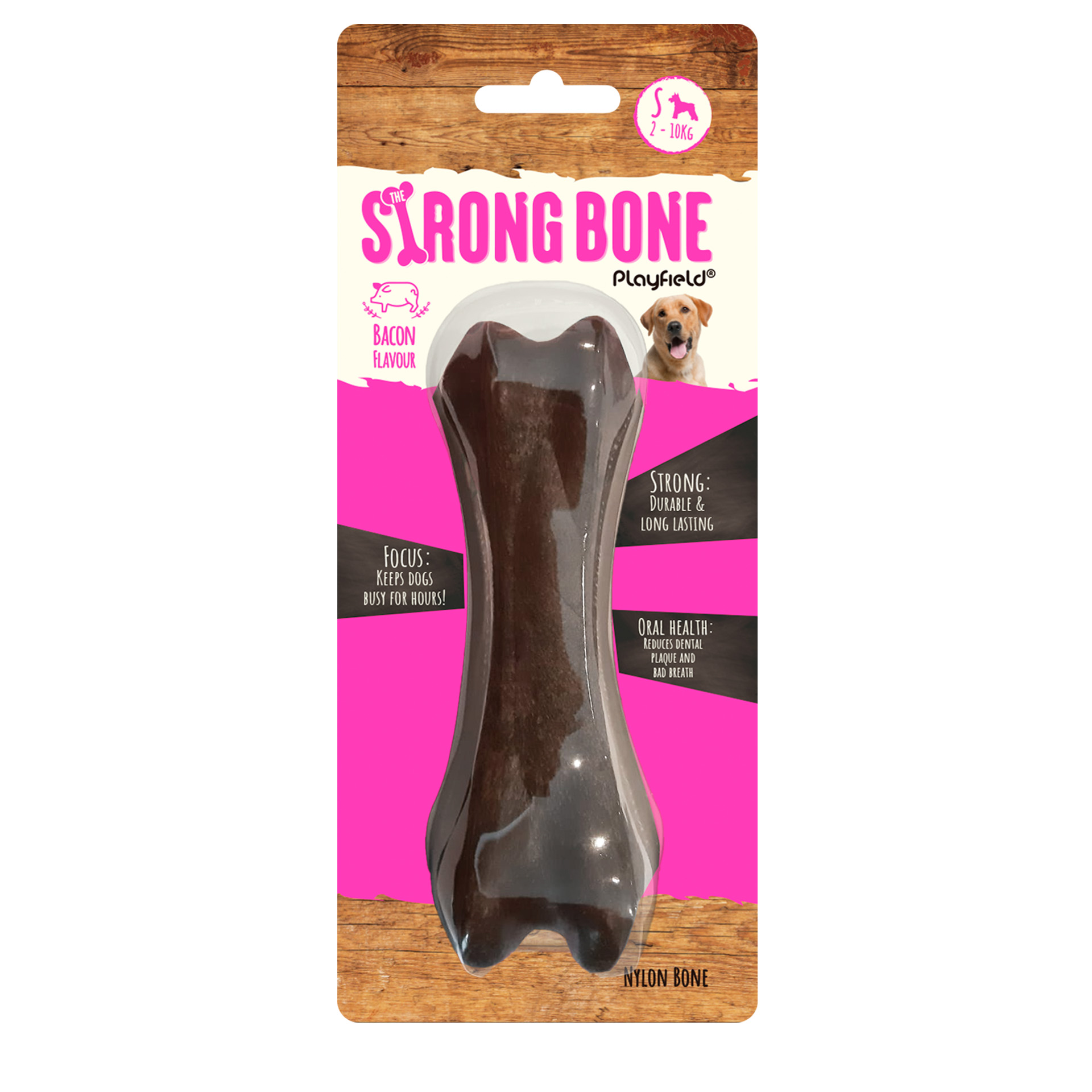 Brinquedo Para Cão Strongbone Bacon 11CM PLAYFIELD