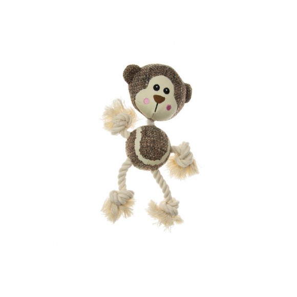 Brinquedo Para C�o Corda Com Bola Macaco 25 CM IMA