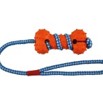 Brinquedo Para Cão Corda Com Osso Borracha 46 CM IMAC Brinquedo Para Cão Corda Com Osso Borracha 46 CM IMAC