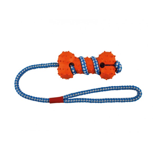 Brinquedo Para C�o Corda Com Osso Borracha 46 CM IMAC