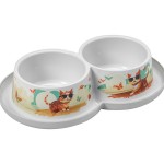 Comedouro Duplo Trendy Indy&Louise 2X350 ML MODERN