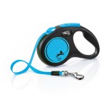 Trela Para C�o Extens�vel Neon Azul 5M S FLEXI