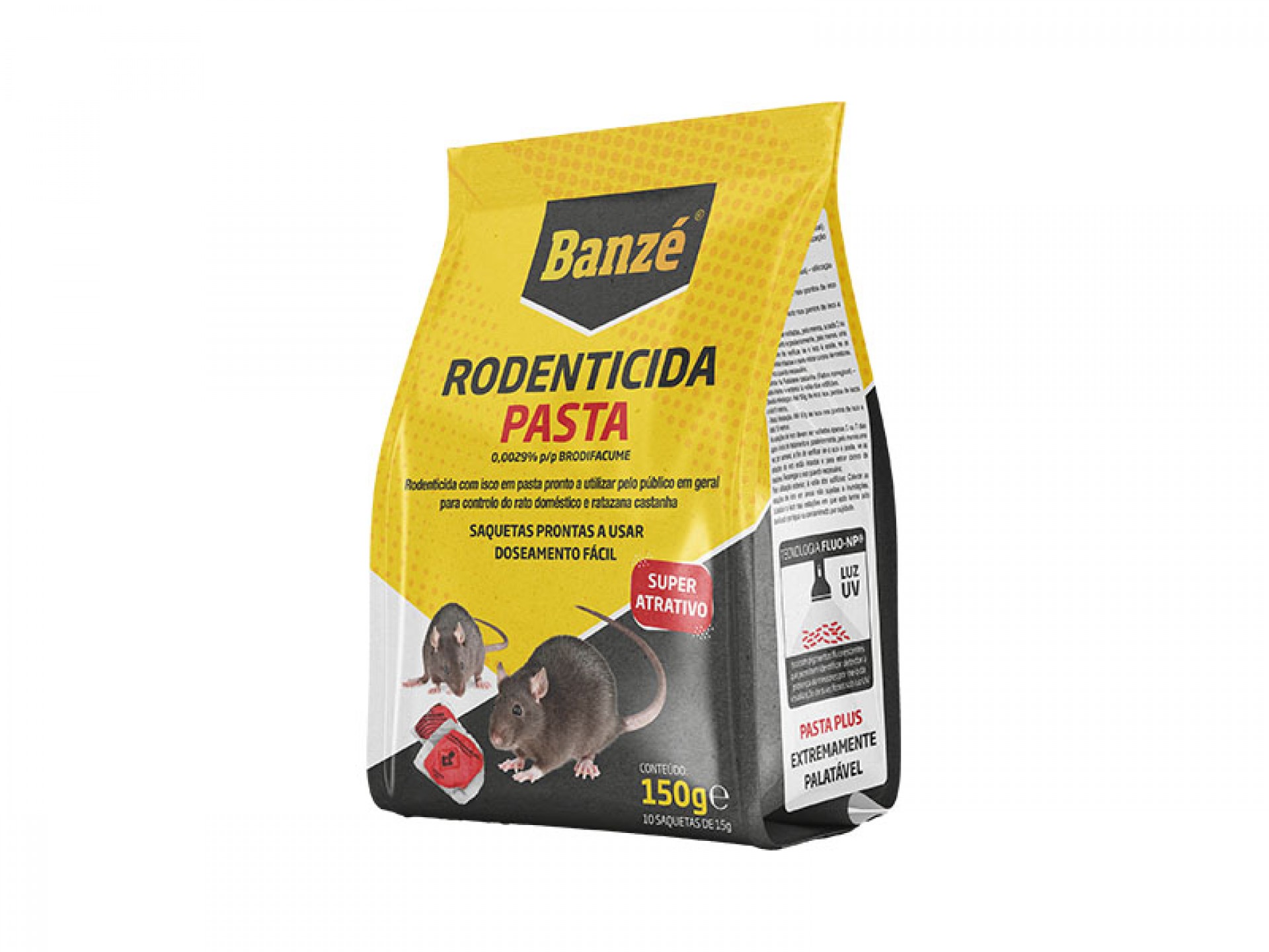 RATICIDA PASTA BRODIFACUME PLUS FLUO 150 GR BANZÉ