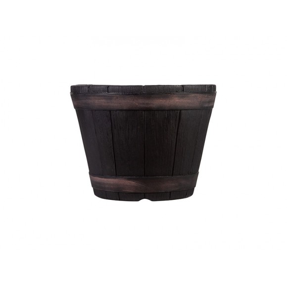 Vaso Barril Imitar Madeira 38CM STRATA