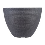 Vaso Valencia Preto 40X30CM STRATA