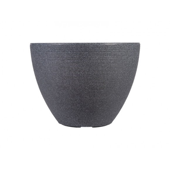 Vaso Valencia Preto 40X30CM STRATA