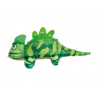 BRINQUEDO PARA C�O CAMALE�O COM BORRACHA 38CM