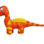 BRINQUEDO PARA C�O DINOSSAURO COM BORRACHA 37CM