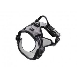 Peitoral Para C�o Com Pega E Argola Frontal Cinza L FERPLAST