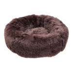 Cama Redonda Fofa Com Pelo Cuddly Castanho 60CM FERPLAST