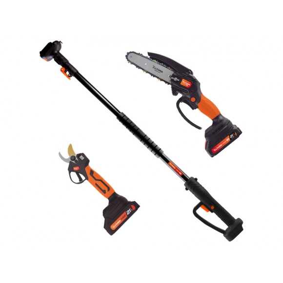 Kit Tesoura + Motoserra + Lanca A Bateria AFKIT ALTUNA Kit Tesoura + Motoserra + Lanca A Bateria AFKIT ALTUNA