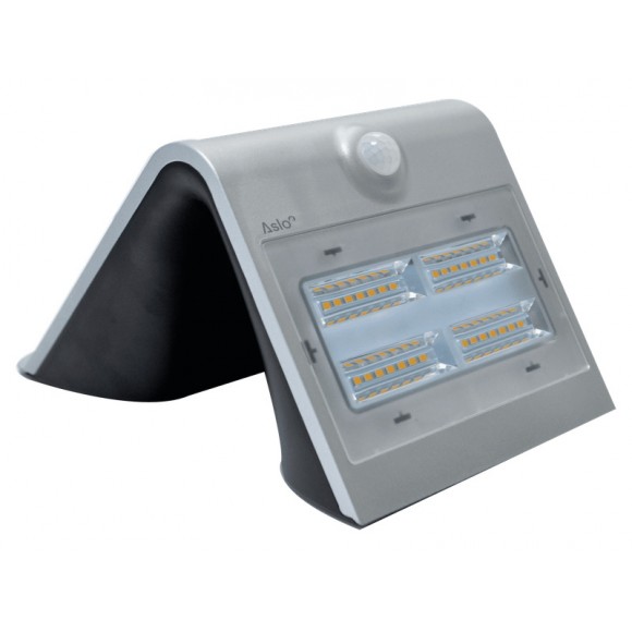 Alpique LED Solar De Parede Cinza Com Detector De Movimentos