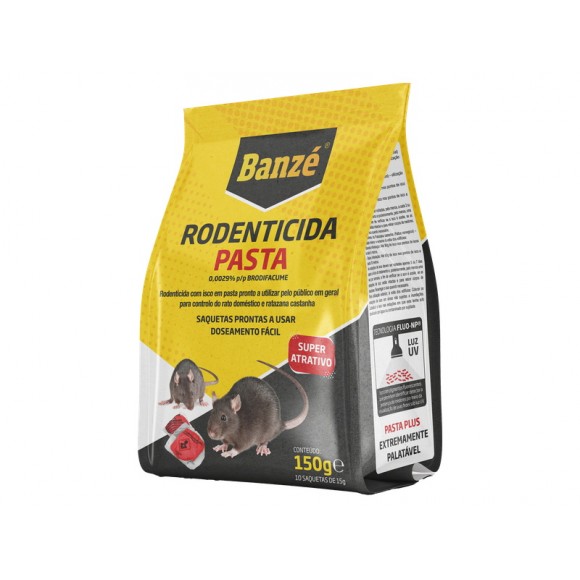 RATICIDA PASTA BRODIFACUME PLUS FLUO 150 GR BANZ�
