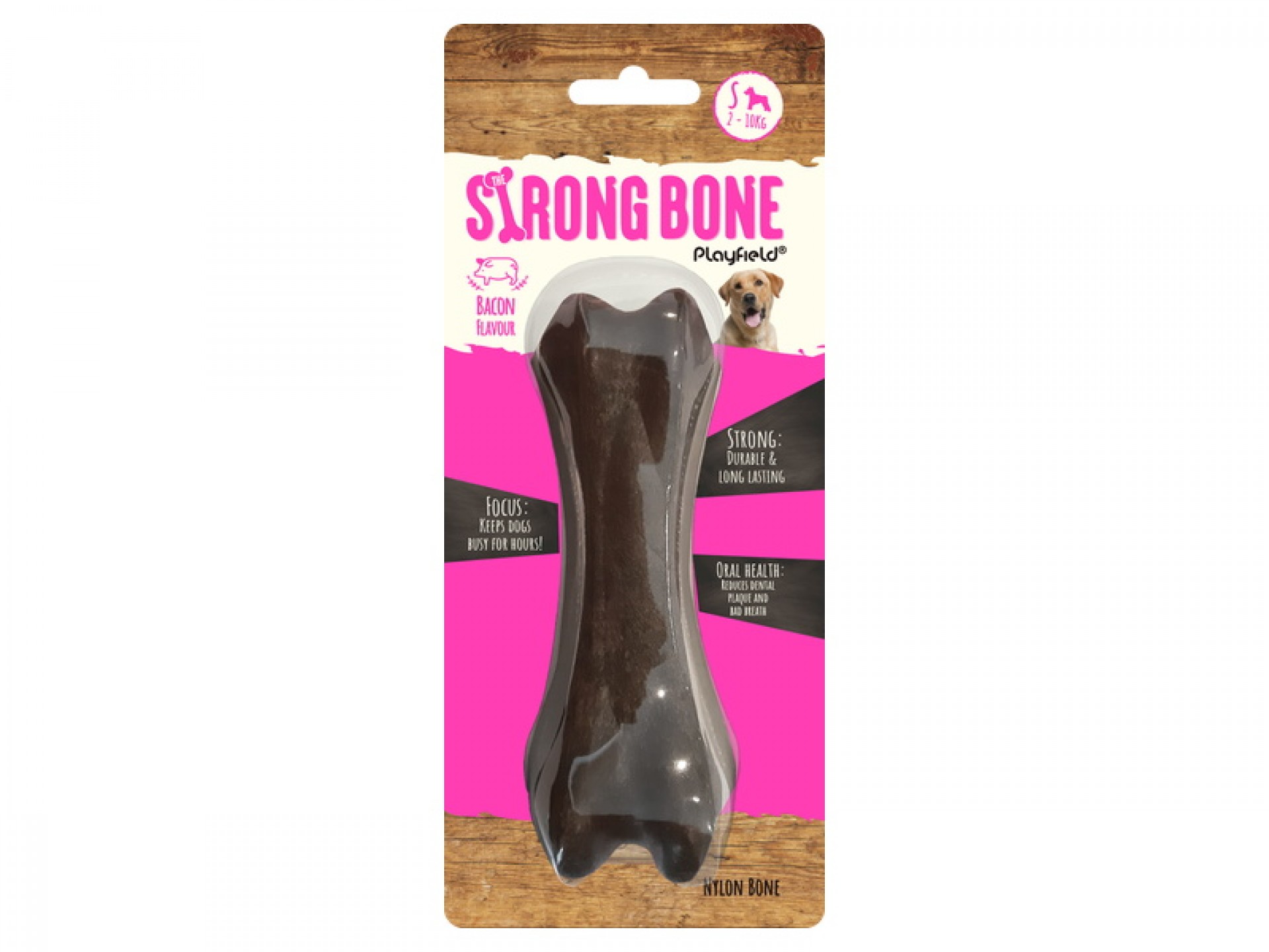 Brinquedo Para Cão Strongbone Bacon 11CM PLAYFIELD