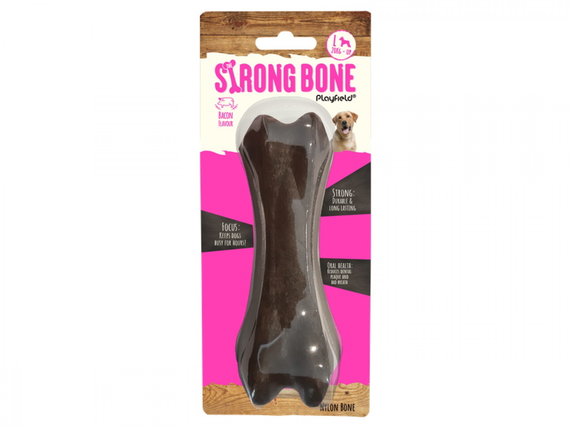 Brinquedo Para Cão Strongbone Bacon 18,5CM PLAYFIE