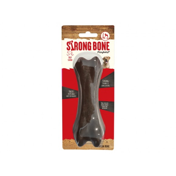 Brinquedo Para C�o Strongbone Beef 18,5CM PLAYFIEL