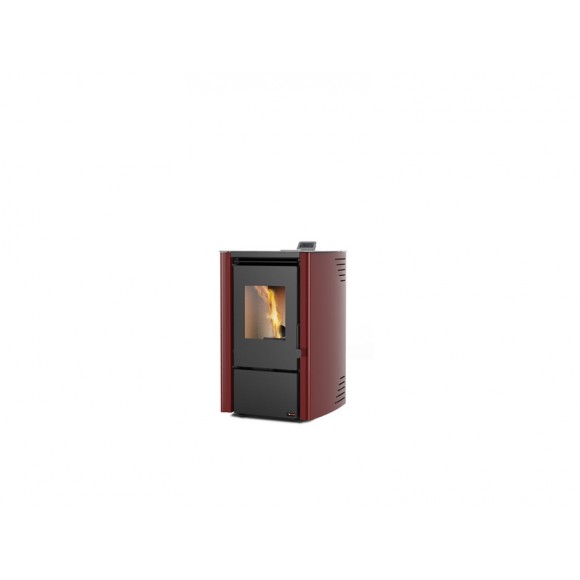 Salamandra Pellets First 6Kw Bordeaux A+ Ecodesign Redpod