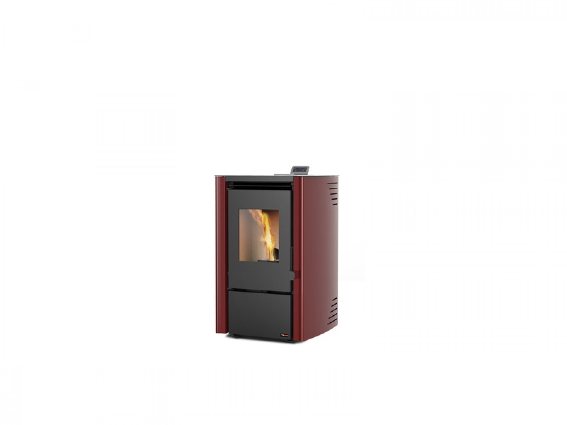 Salamandra Pellets First 6Kw Bordeaux A+ Ecodesign Redpod