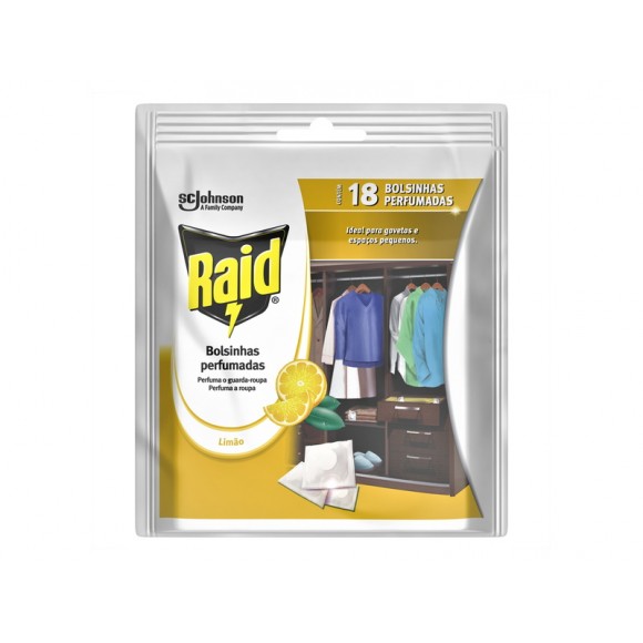 Bolsinhas Perfumadas Lim�o � 18 Unidades RAID