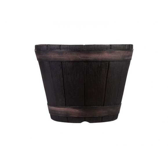 Vaso Barril Imitar Madeira 38CM STRATA