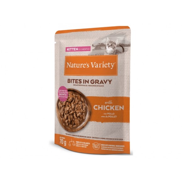 ALIMENTO PARA GATINHO PEDA�OS EM MOLHO FRANGO 70 G