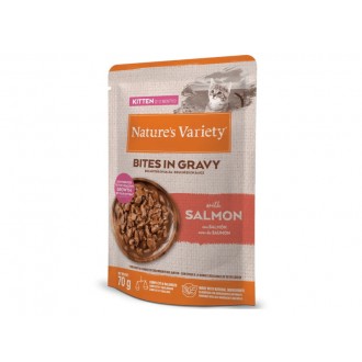 ALIMENTO PARA GATINHO PEDA�OS EM MOLHO SALM�O 70 G