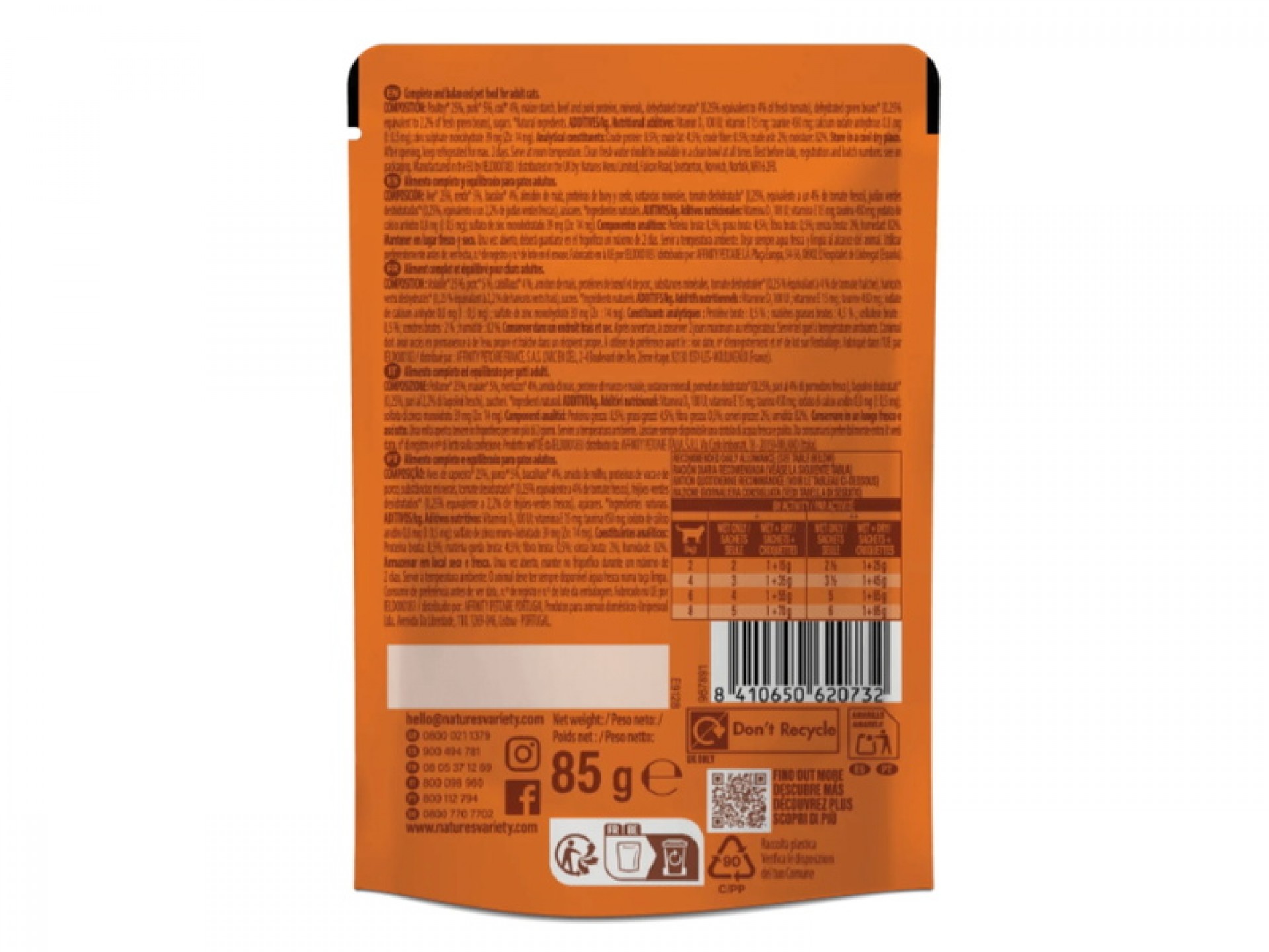 ALIMENTO PARA GATO PEDAÇOS EM MOLHO BACALHAU 85 G