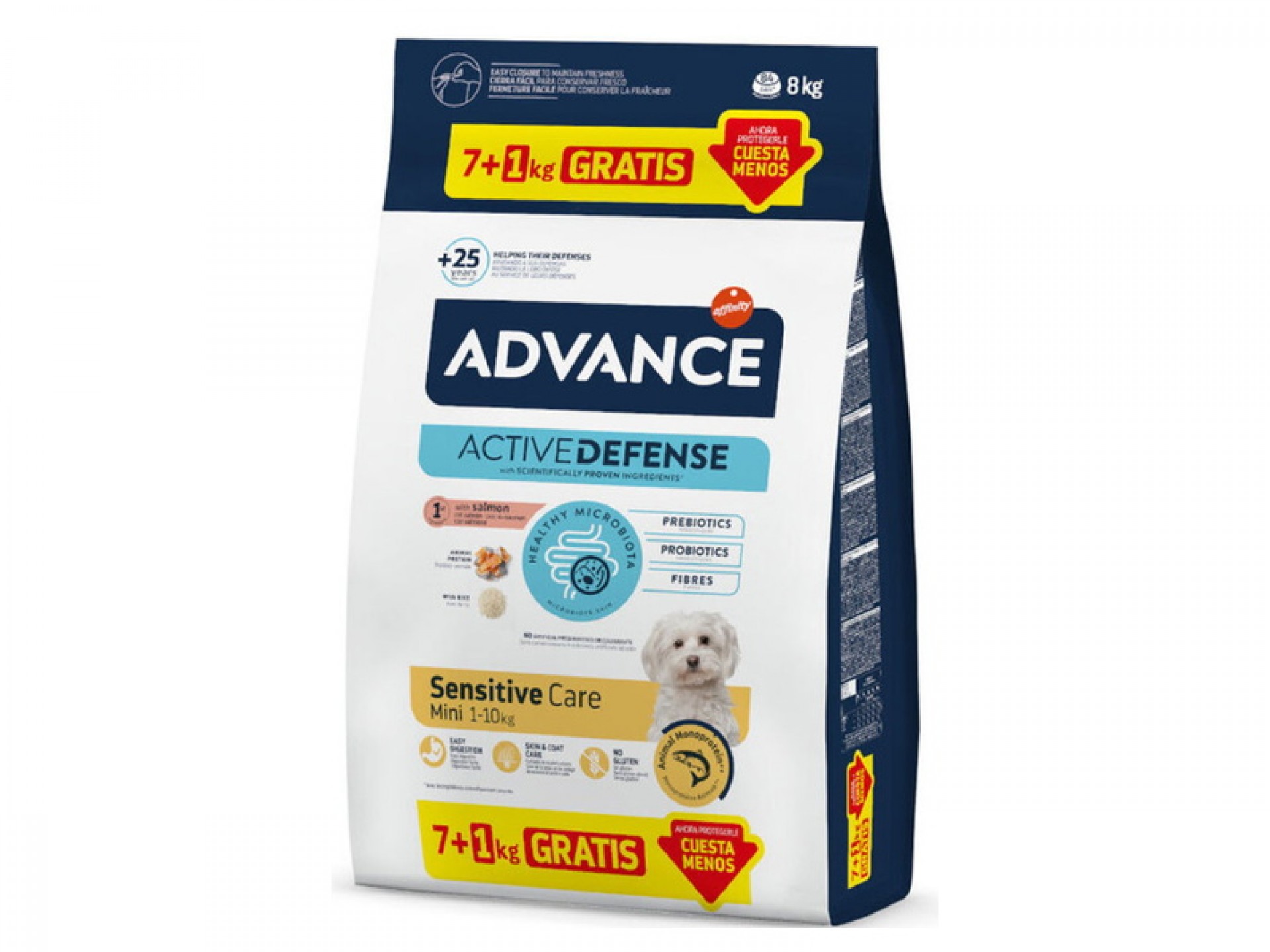 Alimento Seco Cão Mini Sensitive 8 KG ADVANCE